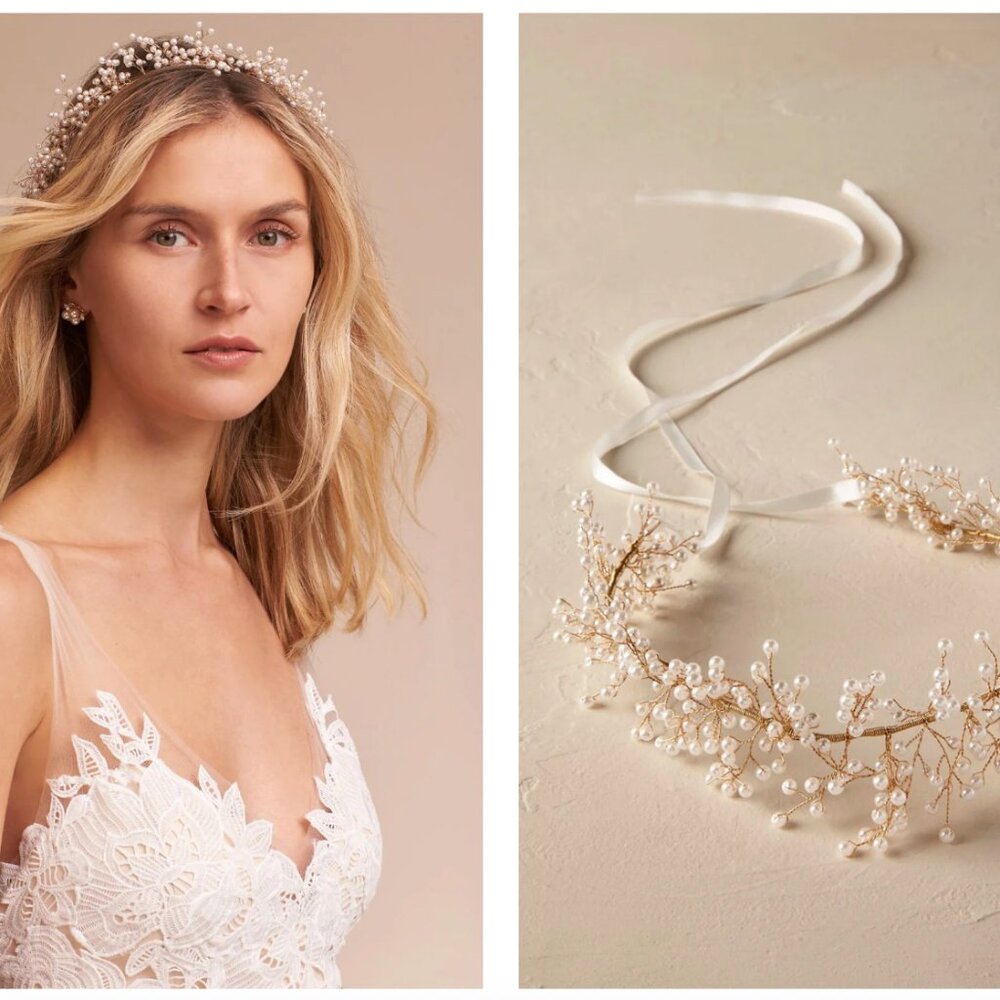 Ti Adoro Freshwater Pearl Bridal Headpiece